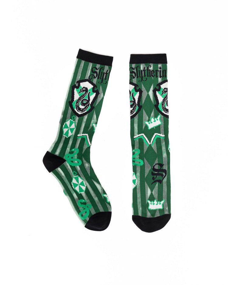 Harry Potter Slytherin Shimmer Sheer Mid High Sock