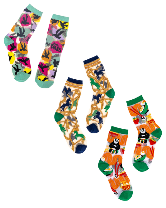 sock candy animal lovers sheer socks bundle animal themed socks for women