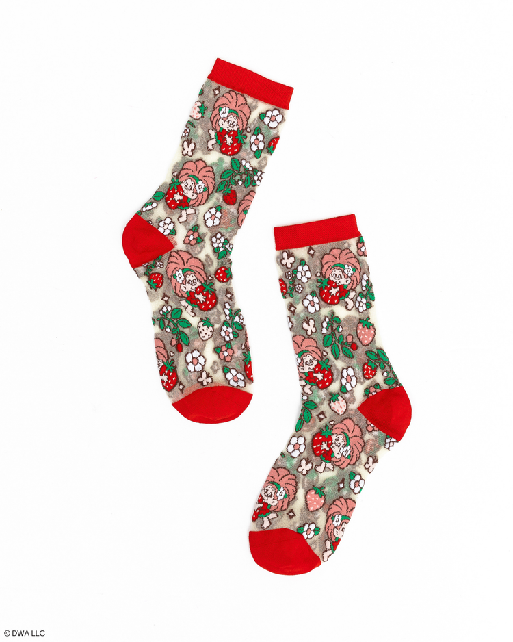 Good Luck Trolls Berry Lucky Shimmer Sheer Crew Sock