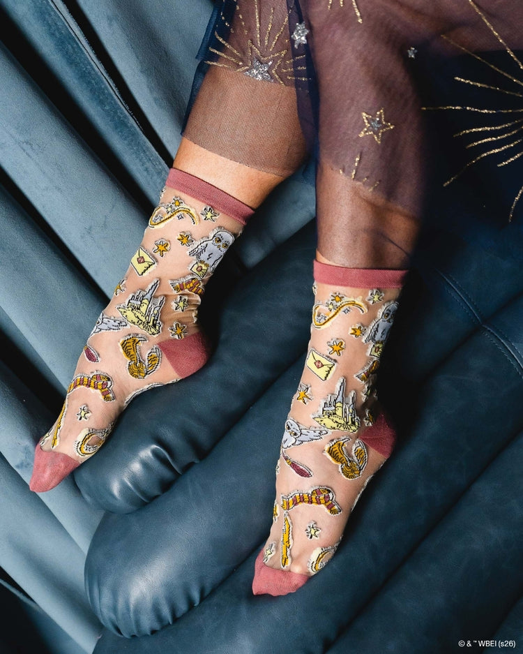 Sock Candy Harry Potter Dobby and Hedwig Sheer Socks Bundle Sheer Socks Fashion Socks Harry Potter Socks Hogwarts Socks Dobby Socks Movie Socks