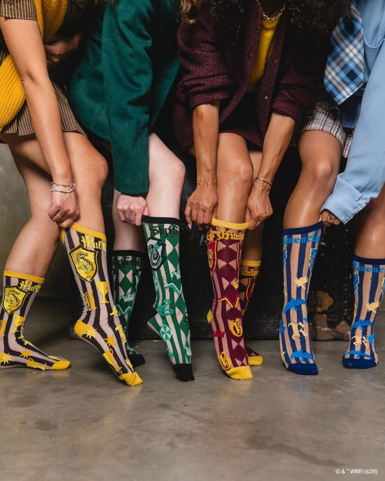 Sock Candy Harry Potter Hogwarts Houses Sheer Socks Bundle Sheer Socks Fashion Socks Harry Potter Socks Hogwarts Houses Socks Movie Socks