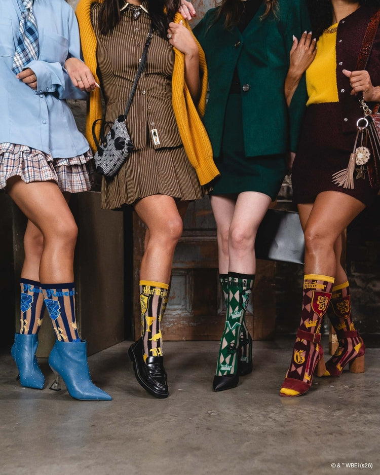 Sock Candy Harry Potter Hogwarts Houses Sheer Socks Bundle Sheer Socks Fashion Socks Harry Potter Socks Hogwarts Houses Socks Movie Socks socks with heels