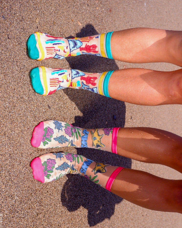 Sock Candy JAWS Sheer Socks Bundle Sheer Socks Fashion Socks Movie Socks Universal Studios Summer Socks