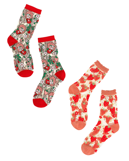 Strawberry Lovers Sheer Socks Bundle