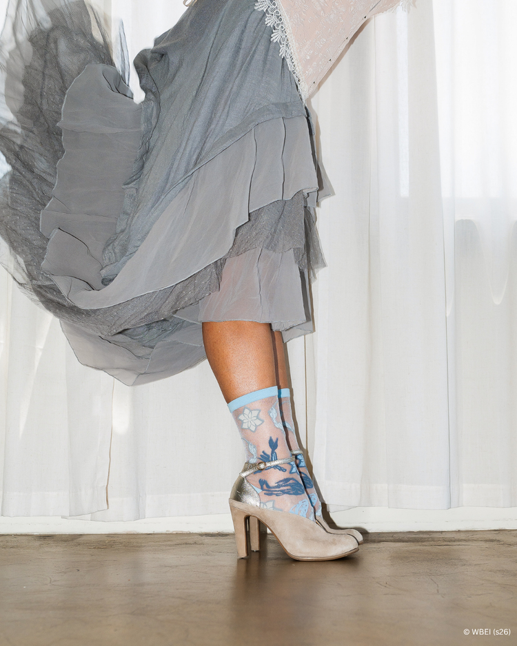 Sock Candy The Hobbit™ Galadriel™ Sheer Crew Sock Sheer Socks Fashion Socks LOTR Socks Hobbit Socks Movie Socks socks with heels
