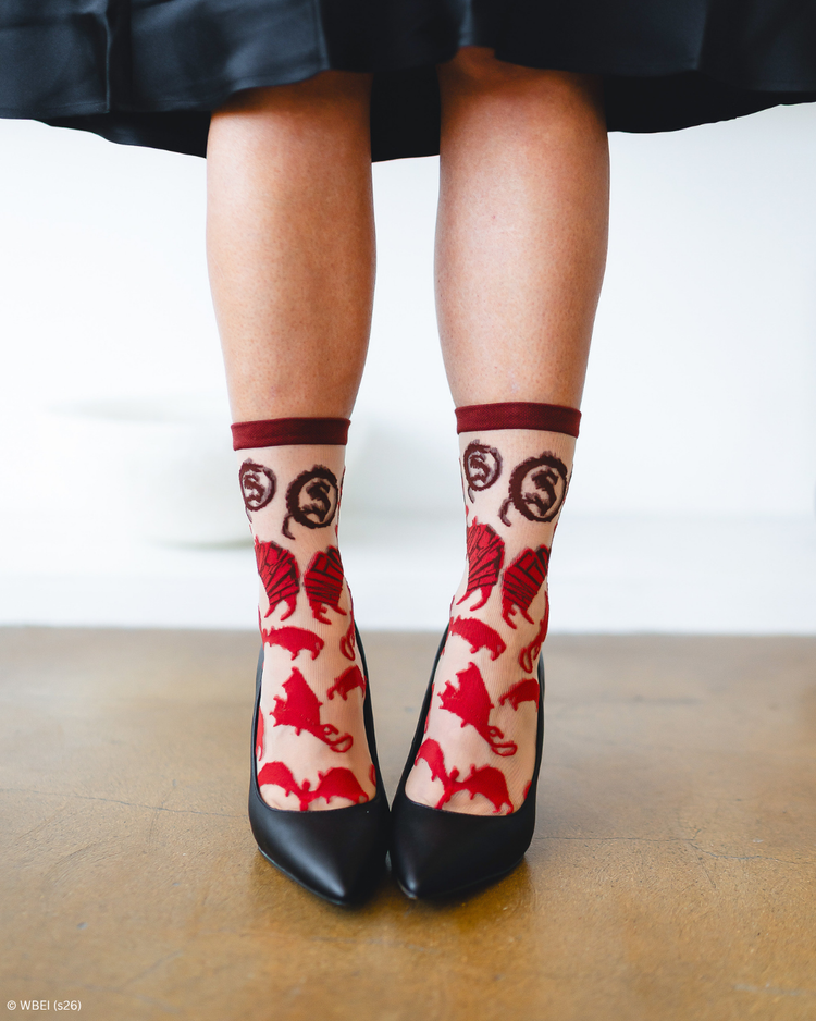 Sock Candy The Hobbit™ Fire and Light Sheer Socks Bundle Sheer Socks Fashion Socks Fantasy Socks LOTR socks Socks with heels