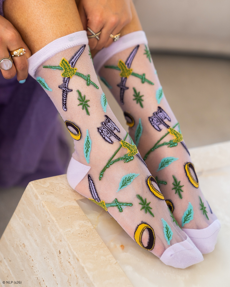 Sock Candy The Lord of the Rings™ Sheer Socks Bundle Sheer Socks Fashion Socks Fantasy Socks LOTR Socks