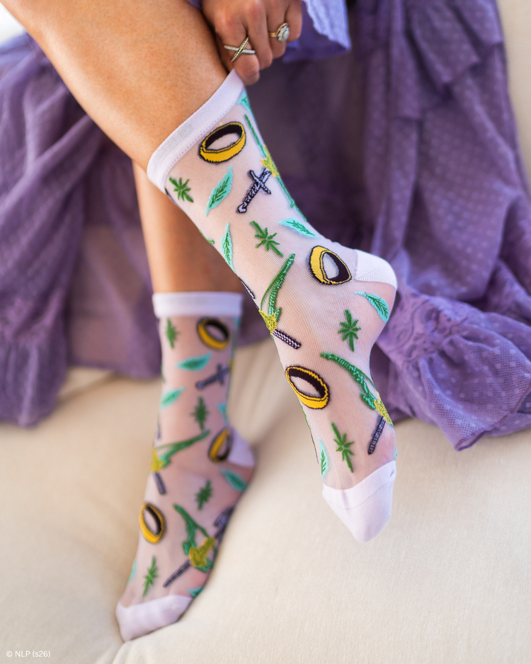 Sock Candy The Lord of the Rings™ Sheer Socks Bundle Sheer Socks Fashion Socks Fantasy Socks LOTR Socks