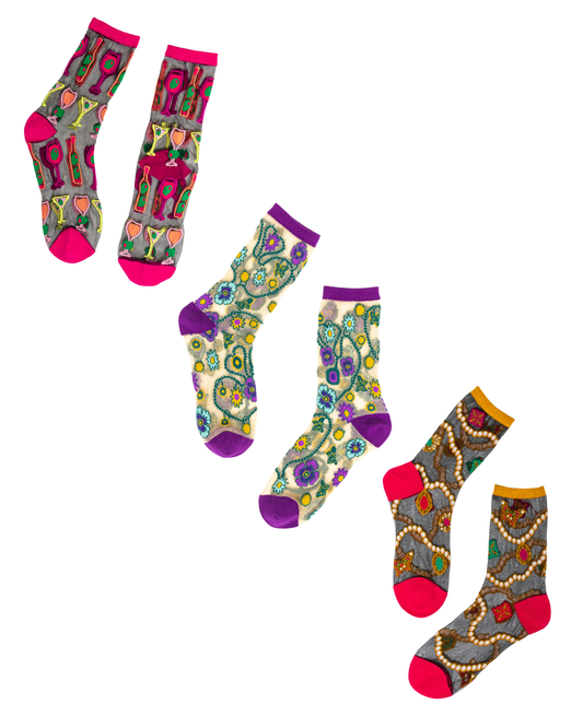 Black Sheer Socks Bundle 1 🍸 Happy Hour
