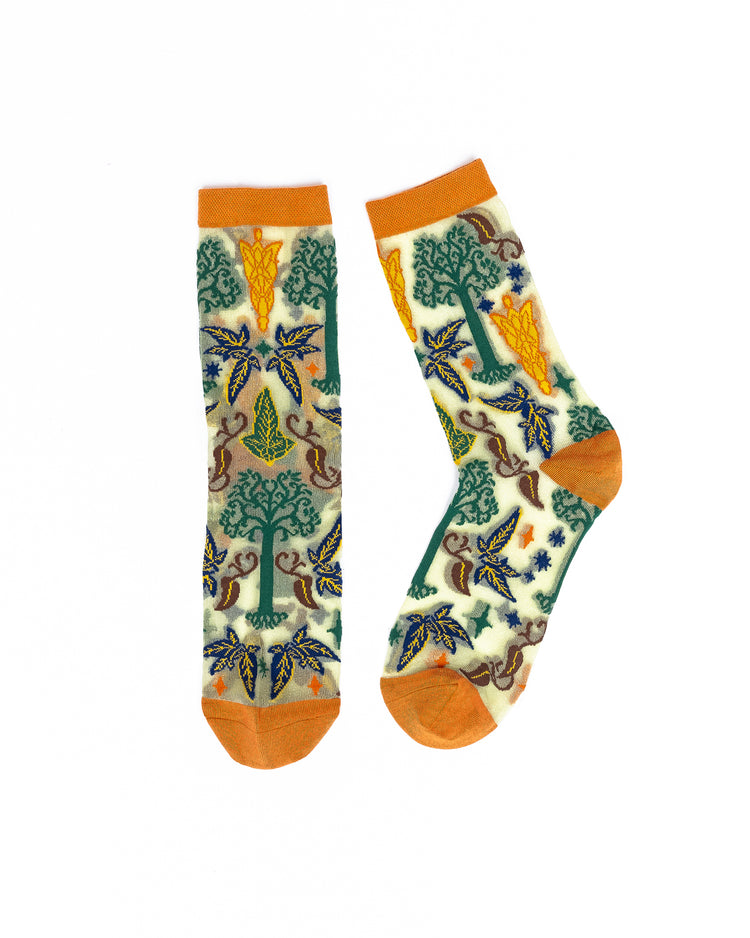Sock Candy The Lord of the Rings™ Elegant Icons Shimmer Sheer Crew Sock Sheer Socks Fashion Socks LOTR socks