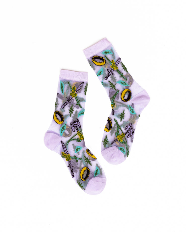 The Lord of the Rings™ The Fellowship™ Shimmer Sheer Crew Sock