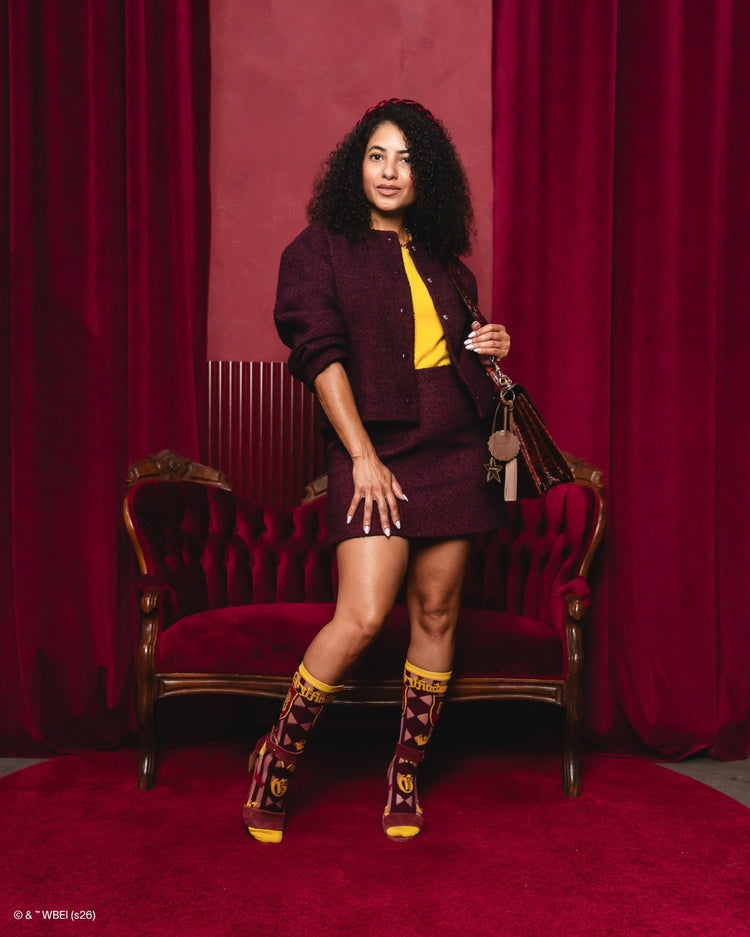 Sock Candy Harry Potter Gryffindor Shimmer Sheer Mid High Sock Sheer Socks Fashion Socks Harry Potter Socks Gryffindor Socks Movie Socks socks with heels