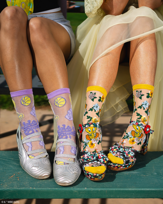 Looney Tunes Sheer Socks Bundle Fashion Socks Sheer Socks Cute Socks Looney Tunes Socks Lola Bunny Socks Tweety Bird Socks Socks with heels