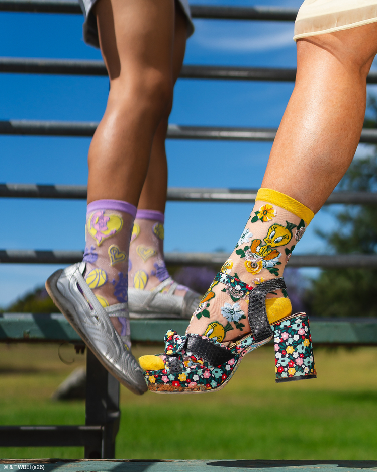 Looney Tunes Sheer Socks Bundle Fashion Socks Sheer Socks Cute Socks Looney Tunes Socks Lola Bunny Socks Tweety Bird Socks Socks with heels