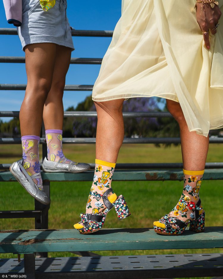 Looney Tunes Sheer Socks Bundle Fashion Socks Sheer Socks Cute Socks Looney Tunes Socks Lola Bunny Socks Tweety Bird Socks Socks with heels