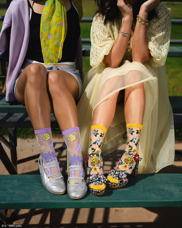 Looney Tunes Sheer Socks Bundle Fashion Socks Sheer Socks Cute Socks Looney Tunes Socks Lola Bunny Socks Tweety Bird Socks Socks with heels