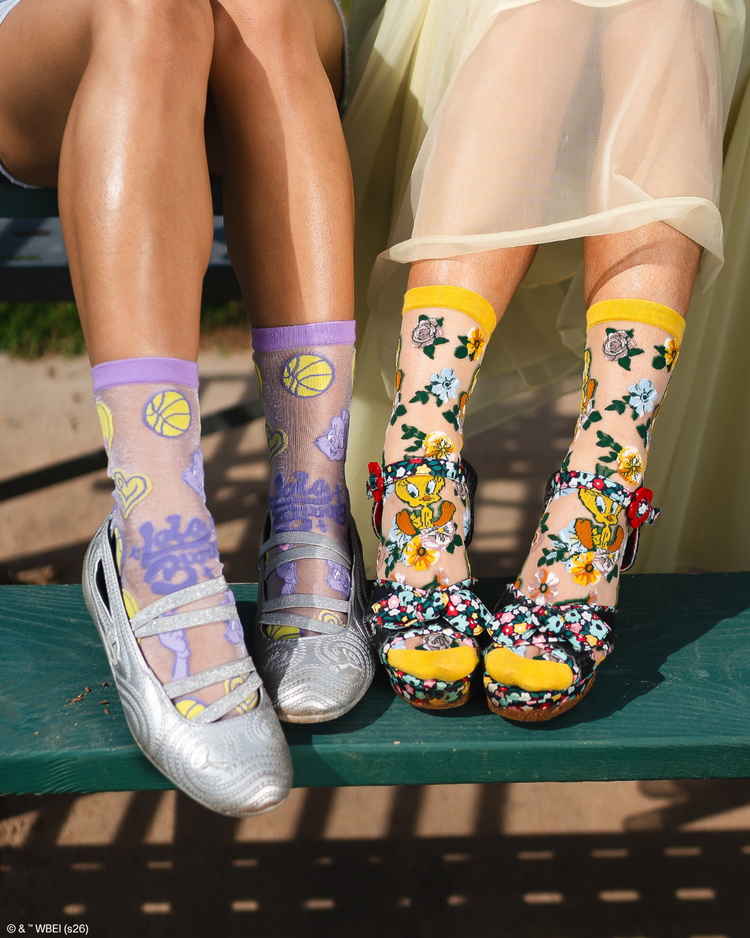 Looney Tunes Sheer Socks Bundle Fashion Socks Sheer Socks Cute Socks Looney Tunes Socks Lola Bunny Socks Tweety Bird Socks Socks with heels