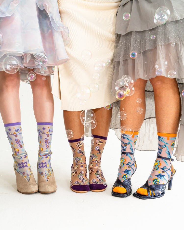 Sock Candy Zodiac Air Signs Sheer Socks Bundle Sheer Sock Fashion Socks Zodiac socks Socks with heels