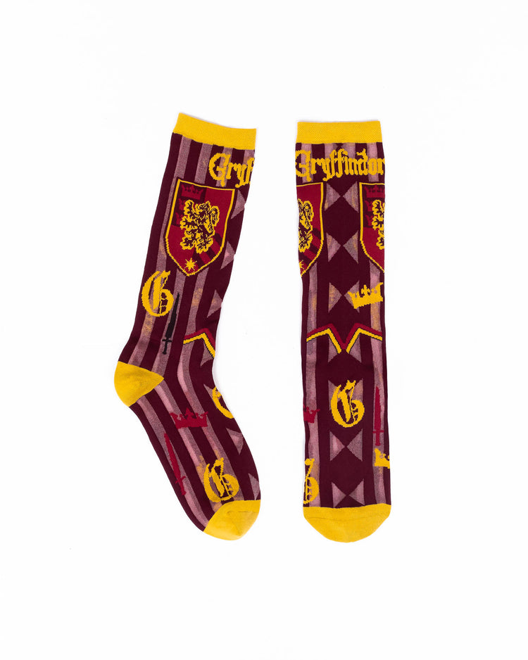 Sock Candy Harry Potter Gryffindor Shimmer Sheer Mid High Sock Sheer Socks Fashion Socks Harry Potter Socks Gryffindor Socks Movie Socks