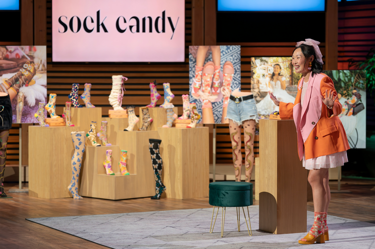 Get the Shark Tank Sheer Socks